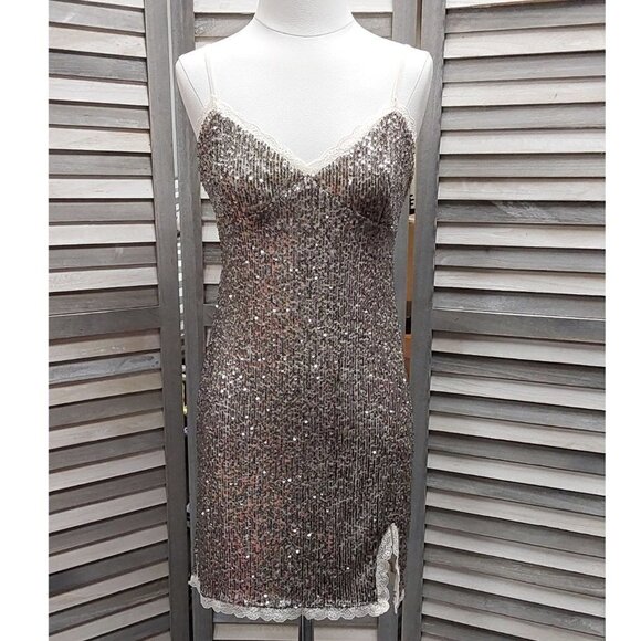 Women's Sequin Slip Dress | Wild Fable | Medium - Picture 1 of 11